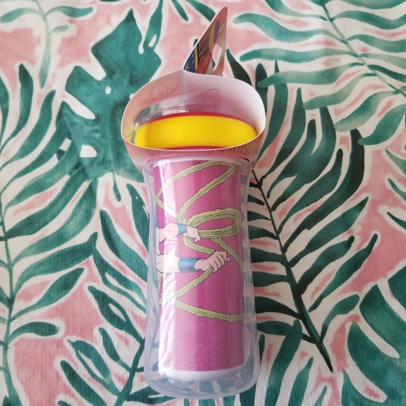 DC Comics Justice League Wonder Woman Insulated Spill Proof Straw Sippy Cup NWT - Picture 6 of 7